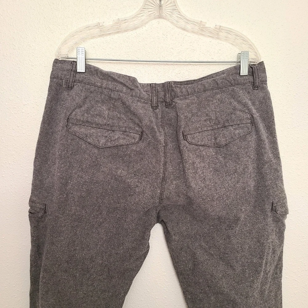 Jeremiah Sz 36 Gray Cotton Blend Raw Hem Cargo Pants Nomadic Boho‎ Granola